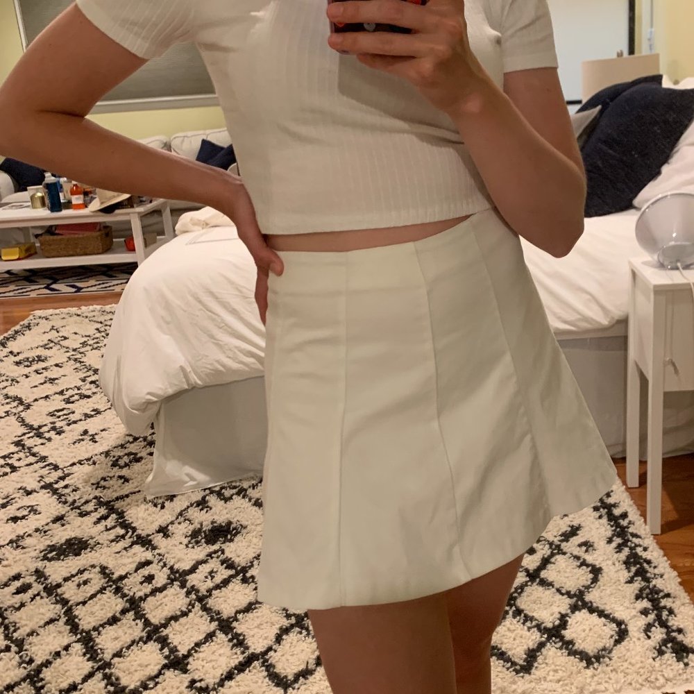 Zara White Tennis Skirt